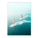 Nordic Surfing Canvas Wall Art for Living Room Decoration by Axyaa