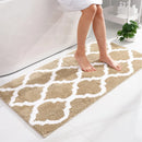 Axyaa Plush Microfiber Bath Mat: Super Absorbent, Non-Slip, Luxurious Carpet