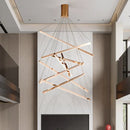 Axyaa Stainless Steel Ceiling Chandelier LED Pendant Light for Nordic Home Decor