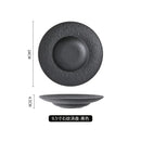 Axyaa Premium Straw Hat Stone Plate Set for Soup and Dessert