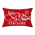 Axyaa Christmas Printed Deer & Santas Pillow Case 30x50cm