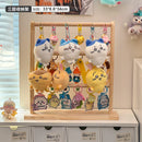 Axyaa Wood Keychain Jewelry Display Stand Shelf Organizer for Necklaces, Earrings, Bracelets