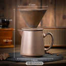 Axyaa Retro Ceramic Coffee Brewing Set - Handcrafted Kiln Design