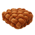 Axyaa Knotted Square Cushion: Nordic Aesthetic Stuffed Pillow for Office Chair Decor and Sleep
