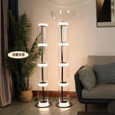 Axya Luxury Glass Vertical Floor Lamp for Living Room and Bedroom