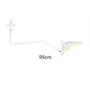 Axyaa Black Spider Serge Mouille Ceiling Chandelier, Industrial Retro Living Room LED Luminaire