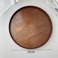 Axyaa Nordic Wooden Serving Tray - Coffee Breakfast Decorative Organizer