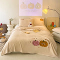 Axyaa Cartoon Style Lamb Wool Printed Blanket - Double-Sided High-Gram Shawl Blanket