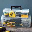 Axyaa Multifunctional Transparent Tool Organizer with Handle - Large Capacity