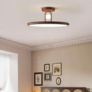 Axyaa Wood-grain LED Ceiling Chandelier for Bedroom, Balcony, Bathroom Lighting