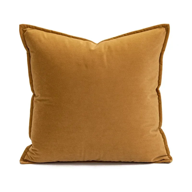 Tufted Embroidered Christmas Cushion Cover, Beige & Gold Milu Deer Design, Axyaa Brand