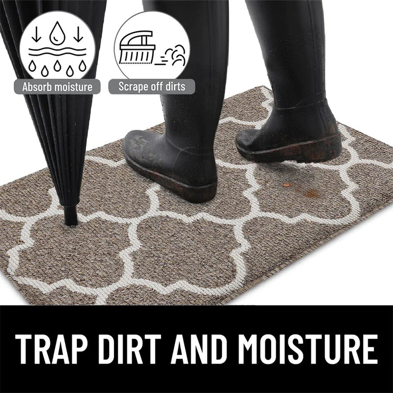 Axyaa Indoor Doormat Non Slip Absorbent Washable Entryway Floor Mat