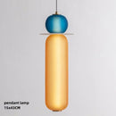 Axyaa Stained Glass Pendant Lamps LED - Creative Lighting Fixtures for Bar, Restaurant, Bedroom