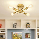 Axyaa Sputnik Ceiling Chandelier Nordic Vintage LED Fixture Flush Mount Lamp