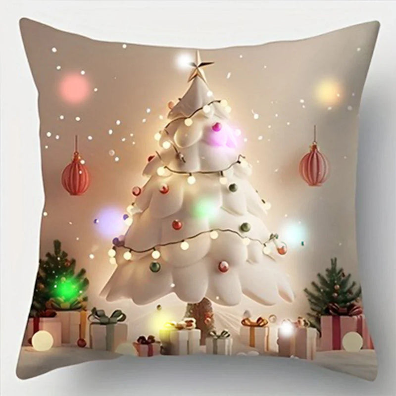 Axyaa LED Luminous Pillowcase: Cute Christmas Design for Home Decor