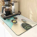 Axyaa Cactus Silicone Coasters Set for Kitchen Table - Absorbent Drying Mat