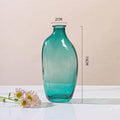 Axyaa Zen Glass Vase Geometric Single Flower Holder for Home Decor