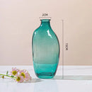 Axyaa Zen Glass Vase Geometric Single Flower Holder for Home Decor