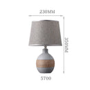 Axyaa Ceramic Bedside Lamp: Nordic Style, Eye-Friendly Night Light for Bedroom