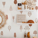 Axyaa Woodland Trees Wall Stickers for Children's Room, Nursery Decals