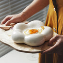 Axya Clouds Heart Plate: Ceramic Food & Jewelry Storage, Teenage Girl Photography Props