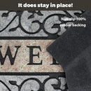 Axyaa Heavy Duty Outdoor Rubber Welcome Mat - Non-Slip