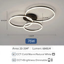 Axyaa Glossy Intelligent Remote Control Dimming Chandelier Ceiling Lights