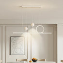 Axyaa Nordic Black/White 120cm LED Pendant Chandelier for Dining Room & Kitchen