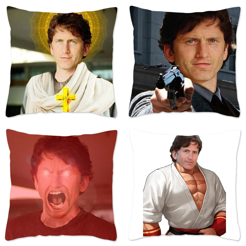 Axyaa Skyrim Meme Cushion Cover - Designer Polyester Cushion Case for Home Decor