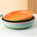 Axyaa Eco-Friendly Wheat Straw Dinner Plates Set - 4pcs Full Tableware & Dinnerware