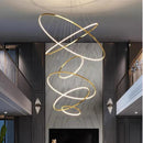 Axyaa Nordic Home Decoration Stair Chandelier Living Room Bedroom Dining Room Pendant Lights Ceiling Light Indoor Lighting