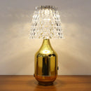 Axyaa Metal Base Acrylic Lampshade Table Lamp: Brightness Adjustable for Hospitality Settings