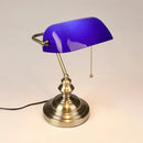 Axyaa Yellow Glass Desk Lamp - Retro Design LED Table Light for Home Office Bedroom
