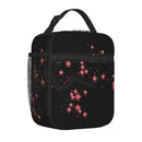 Axyaa Sakura Cherry Blossoms Insulated Lunch Bag for Work & Picnic