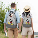 Axyaa Mickey Mouse Canvas Backpack: Large Capacity School Bag for Kids