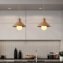 Nordic Wood Pendant Lights by Axyaa - Kitchen Island Hanging Lamp