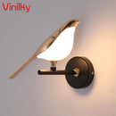 Axyaa Nordic Rotatable Bird Wall Light Fixture Sconces for Bedroom Decoration