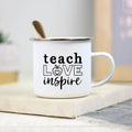 Teacher Enamel Mug by Axyaa - Creative School Water Cup - Perfect Teachers Day Gift