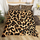 Axyaa Safari Cheetah Print Bedding Set - Leopard Comforter Cover Set