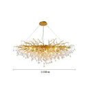 Axyaa Luxury Crystal LED Chandelier for Home Decor Lighting