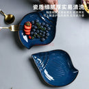 Axyaa Ocean Style Dim Sum Plate Good-looking Salad Household Dish Plate