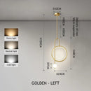 Axyaa Glass Ball Pendant Lamp for Luxury Living Room, Study, LED Chandelier