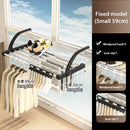 Axyaa Foldable Balcony Clothes Drying Rack - Portable, Retractable, and Space-Saving