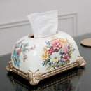 Axyaa Ceramic Bread Tissue Box: European-Style Living Room Coffee Table Decor