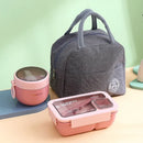 Axyaa Portable Microwaveable Kids Lunch Box Set with Insulated Bag