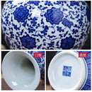 Axyaa Blue & White Ceramic Vase - Thin Bodied Porcelain Classical Ornaments