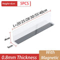Axyaa Transparent Plastic Shelf Divider for Convenience Store and Supermarkets