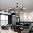 Axyaa Magic Bean Chandelier: Modern Glass Bubble Ball Lighting for Home Décor