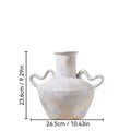 Axyaa Vintage Rough Art Flower Vases, Ceramic Home Ornaments, Earthenware Jars
