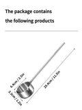 Axyaa Stainless Steel Long Handle Sauce Ladle Spoon Anti-Scalding Oil Splashing